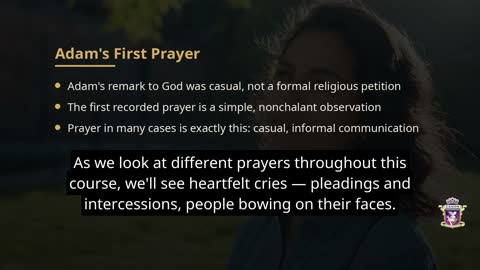 Lesson image from The Ministry of Prayer